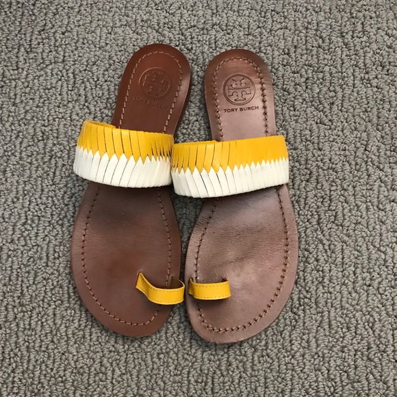 Tory Burch mustard sandals - Picture 2 of 6